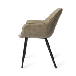 Urban Lifestyle Eetkamerstoel Boston - Vegan Leer - Vintage Army Groen -Puur Winkel 1000010483 0102