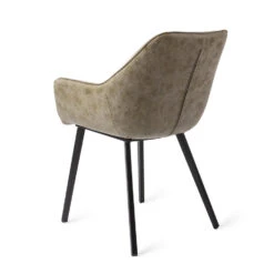 Urban Lifestyle Eetkamerstoel Boston - Vegan Leer - Vintage Army Groen -Puur Winkel 1000010483 0103