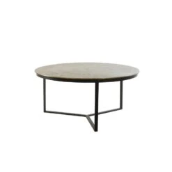 Salontafel Retiro - Antiek Brons/Zwart - Ø85cm -Puur Winkel 1000022800 0110