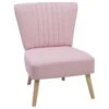 Beliani Fauteuil VAASA - Roze Polyester