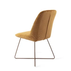 Urban Lifestyle Eetkamerstoel Lyndon - Goud, X Frame Brons -Puur Winkel 1000040643 0103