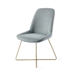 Urban Lifestyle Eetkamerstoel Lyndon - Blauw, X Frame Goud -Puur Winkel 1000040649 0102