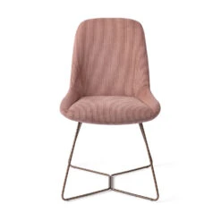 Urban Lifestyle Eetkamerstoel Lyndon - Pink, H Frame Brons