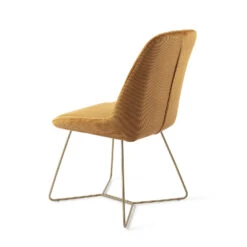 Urban Lifestyle Eetkamerstoel Lyndon - Goud, H Frame Goud -Puur Winkel 1000040656 0103