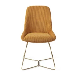 Urban Lifestyle Eetkamerstoel Lyndon - Goud, H Frame Goud