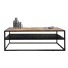 Industriële Salontafel Rechthoekig Valerie 120x60 Visgraat 60x120x40 Cm