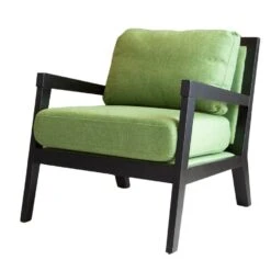 Industriële Fauteuil Morris Stof Groen - Stof - Groen