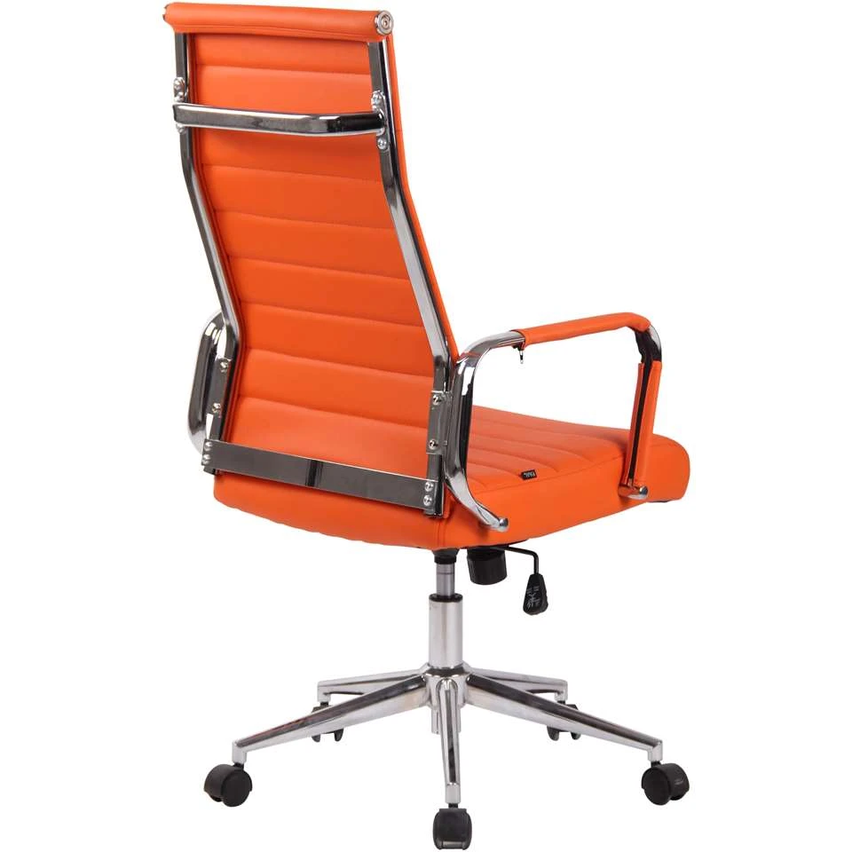 CLP Bureaustoel Columbus Kunstleder - Oranje 4 CLP Bureaustoel Columbus Kunstleder - Oranje - Afbeelding 4