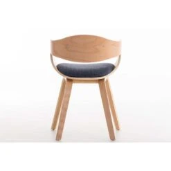 CLP Eetkamerstoel Kingston Natura Frame Stof - Blauw -Puur Winkel 1000043404 0103