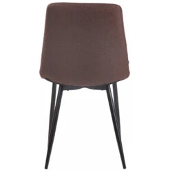 CLP Set Van 4 Eetkamerstoelen Telde Stof - Bruin -Puur Winkel 1000043420 0103