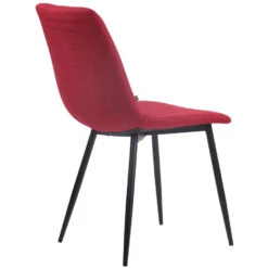 CLP Eetkamerstoel Telde Stof - Rood -Puur Winkel 1000043434 0103