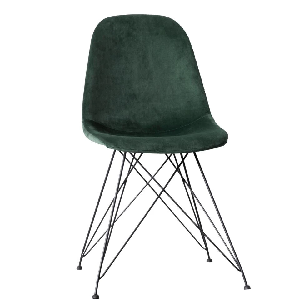 Giga Meubel Stoel Velvet Groen - Set Van 2 - 44x45x82.7cm - Jamie 1 Giga Meubel Stoel Velvet Groen - Set Van 2 - 44x45x82.7cm - Jamie