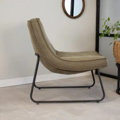 Industriële Fauteuil Groen Lowen Eco Leer - Leder - Groen -Puur Winkel 1000049293 0102