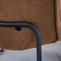 Industriële Fauteuil Cognac Lowen Eco Leer - Leder - Bruin 6 Industriële Fauteuil Cognac Lowen Eco Leer - Leder - Bruin -Puur Winkel 1000049297 0103