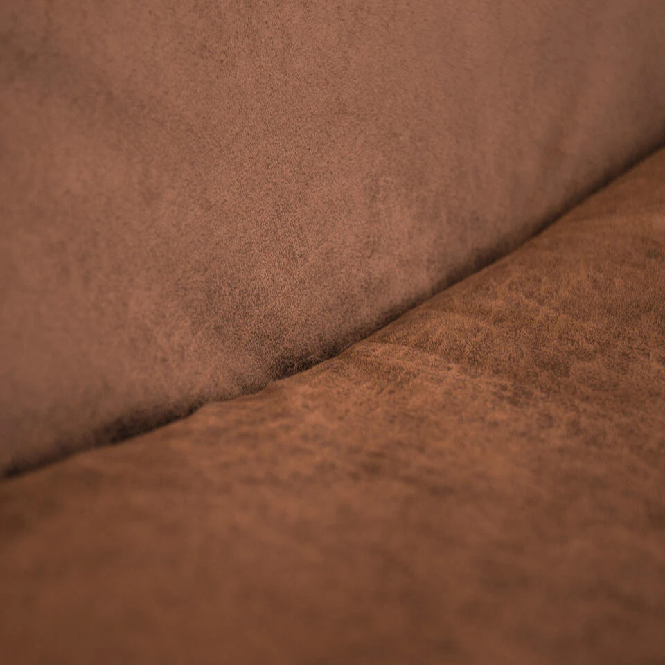 Industriële Fauteuil Cognac Lowen Eco Leer - Leder - Bruin 4 Industriële Fauteuil Cognac Lowen Eco Leer - Leder - Bruin - Afbeelding 4