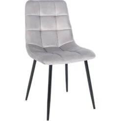 CLP Eetkamerstoel Tilde Fluweel Grijs