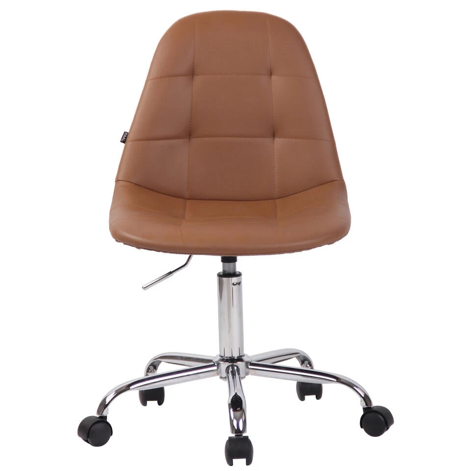Clp Bureaustoel Reims Kunstleer Lichtbruin 2 Clp Bureaustoel Reims Kunstleer Lichtbruin - Afbeelding 2