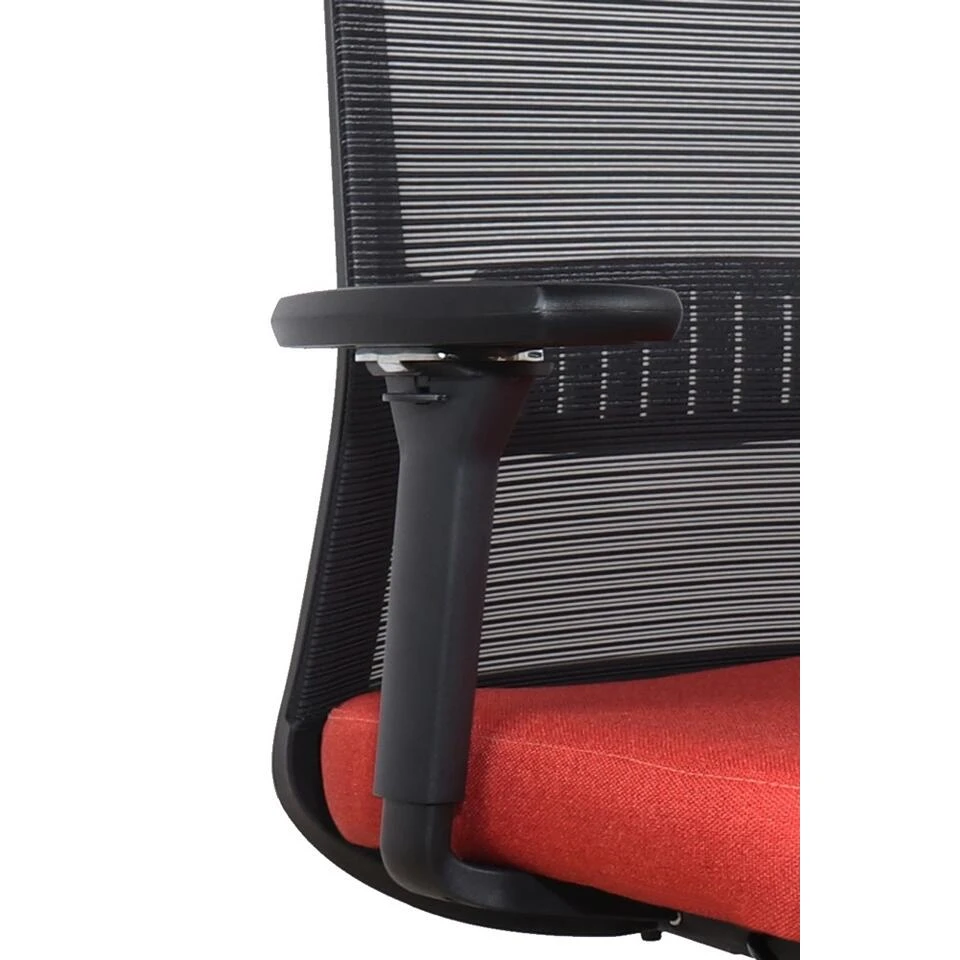 Bureaustoel Napoli Deluxe 4D - NEN-EN 1335 - Rood 2 Bureaustoel Napoli Deluxe 4D - NEN-EN 1335 - Rood - Afbeelding 2