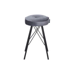 WOOOD Bella Kruk - Velvet - Asfalt - 53x33x33 -Puur Winkel 1000057163 0103