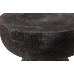 WOOOD Borre Kruk - Hout - Zwart - 40x28x28 -Puur Winkel 1000057577 0103