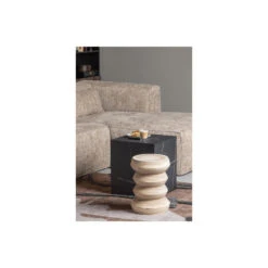 WOOOD Babs Kruk - Hout - Naturel - 41x31x31 -Puur Winkel 1000057581 0102