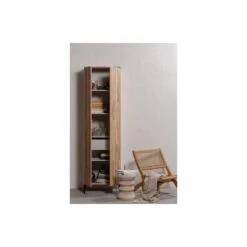 WOOOD Babs Kruk - Hout - Naturel - 41x31x31 -Puur Winkel 1000057581 0103