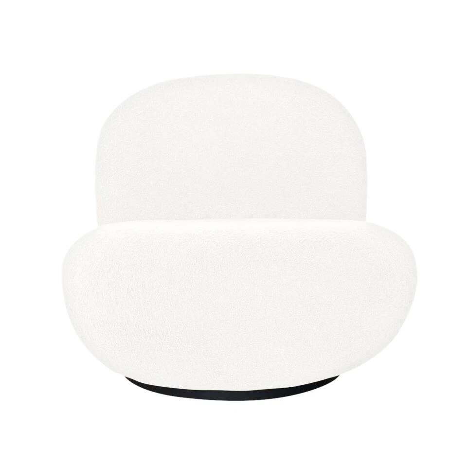 Giga Meubel Draaifauteuil Teddy Wit - Zithoogte 44cm - Fauteuil Swivel 1 Giga Meubel Draaifauteuil Teddy Wit - Zithoogte 44cm - Fauteuil Swivel