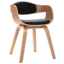 VidaXL Eetkamerstoelen 2 St Gebogen Hout En Kunstleer -Puur Winkel 1000060875 0103