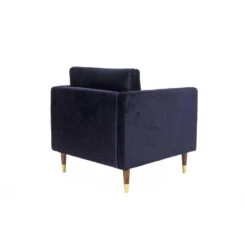 Fauteuil Velvet Blauw Brooklyn - Stof - Blauw -Puur Winkel 1000062441 0102