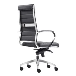 Bureaustoel Granada Zwart - 100% Leder -Puur Winkel 1000067072 0103