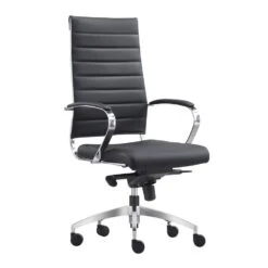 Bureaustoel Granada Zwart - 100% Leder