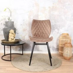 DS4U® Ruby Eetkamerstoel 2.0 - Stof - Beige 6 DS4U® Ruby Eetkamerstoel 2.0 - Stof - Beige -Puur Winkel 1000069458 0102