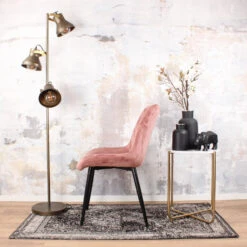 DS4U® Benito Eetkamerstoel 2.0 - Stof - Roze -Puur Winkel 1000069501 0103