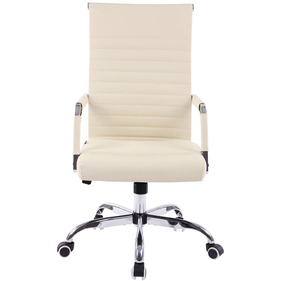 Clp Bureaustoel Amadora Kunstleer Crème 2 Clp Bureaustoel Amadora Kunstleer Crème - Afbeelding 2