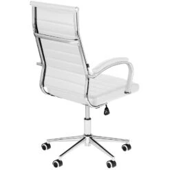 CLP Bureaustoel Mollis Kunstleer Wit 7 CLP Bureaustoel Mollis Kunstleer Wit -Puur Winkel 1000071212 0103