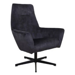 Fauteuil Draaibaar Casper Velvet Antraciet - Stof - Grijs 7 Fauteuil Draaibaar Casper Velvet Antraciet - Stof - Grijs -Puur Winkel 1000072638 0103