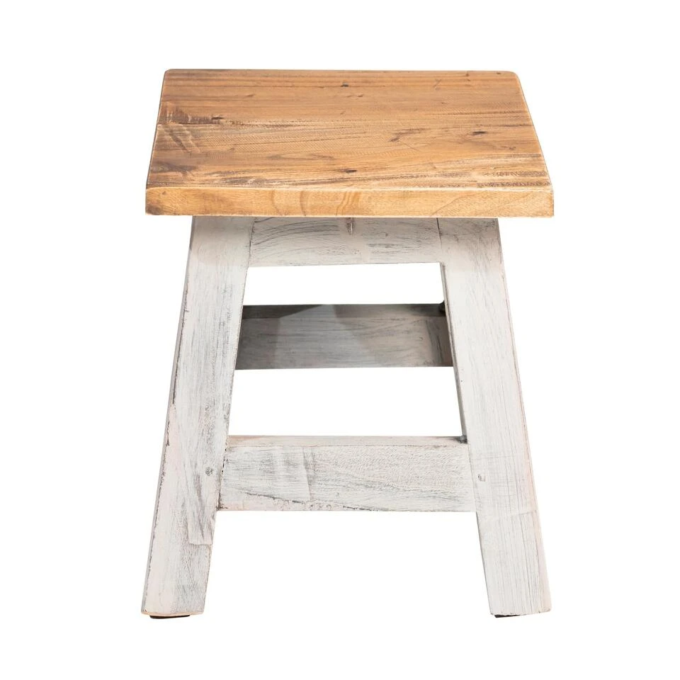 Rootsmann Houten Krukje - Grijs - Hout 1 Rootsmann Houten Krukje - Grijs - Hout