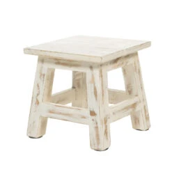 Rootsmann Houten Krukje - Wit - Hout