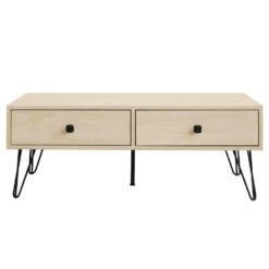 QUVIO Salontafel Met 2 Lades- QUV1024 - Sand 6 QUVIO Salontafel Met 2 Lades- QUV1024 - Sand -Puur Winkel 1000074692 0102