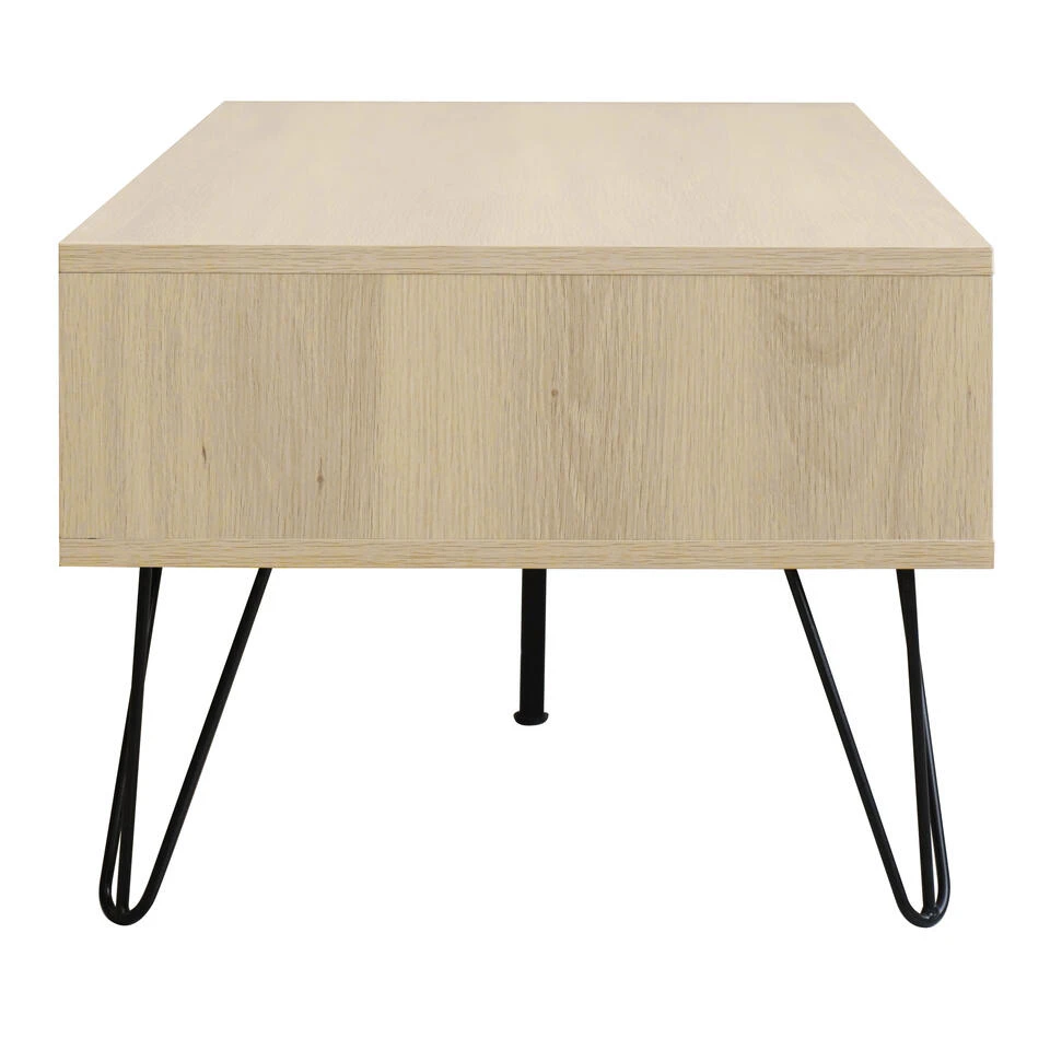 QUVIO Salontafel Met 2 Lades- QUV1024 - Sand 4 QUVIO Salontafel Met 2 Lades- QUV1024 - Sand - Afbeelding 4