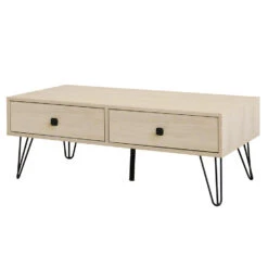 QUVIO Salontafel Met 2 Lades- QUV1024 - Sand