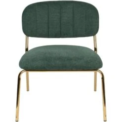Puur Viken Fauteuil Donkergroen/goud - Stof - Groen -Puur Winkel 1000074943 0102