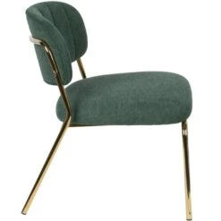 Puur Viken Fauteuil Donkergroen/goud - Stof - Groen -Puur Winkel 1000074943 0103