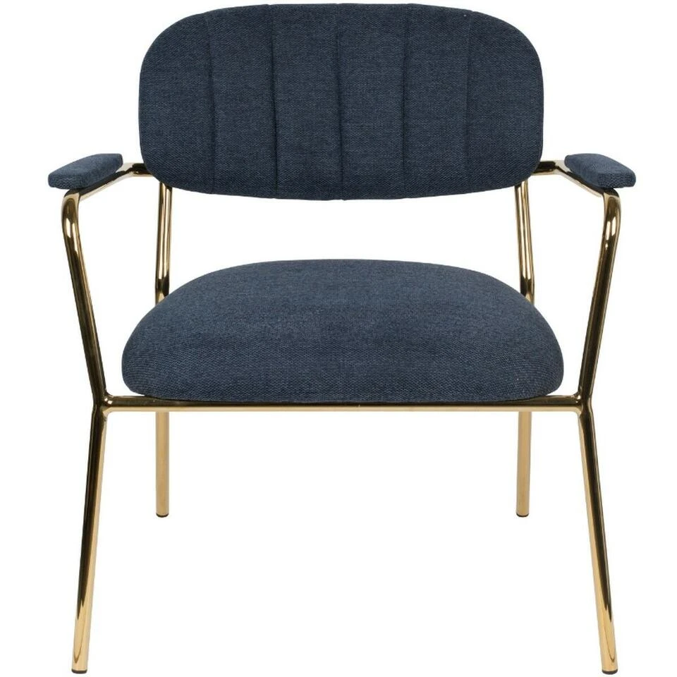 Puur Viken Fauteuil Met - Stof - Blauw 3 Puur Viken Fauteuil Met - Stof - Blauw - Afbeelding 3