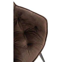 CLP Eetkamerstoel Tanna Fluweel Bruin -Puur Winkel 1000080769 0102