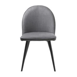 Giga Meubel Eetkamerstoel Stof - Grijs - 64x49,5x84,5cm - Stoel Minto