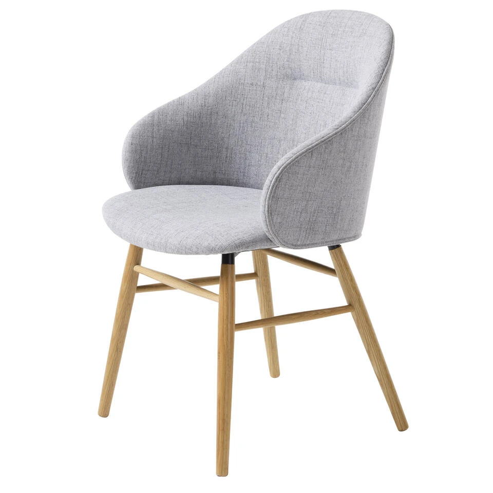 Giga Meubel Eetkamerstoel Stof - Grijs - 60x56x83,5cm - Stoel Teno Met AL 3 Giga Meubel Eetkamerstoel Stof - Grijs - 60x56x83,5cm - Stoel Teno Met AL - Afbeelding 3