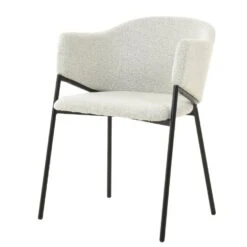 DS4U® Elza Eetkamerstoel Boucle - Stof - Taupe