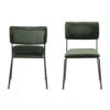 Sohome Eetkamerstoel - Set Van 2 - Denis - Velvet - Forest Green