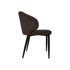 HSM Collection Eetkamerstoel Yuna Espresso Teddy/Metaal Set Van 2 -Puur Winkel 1000092805 0102